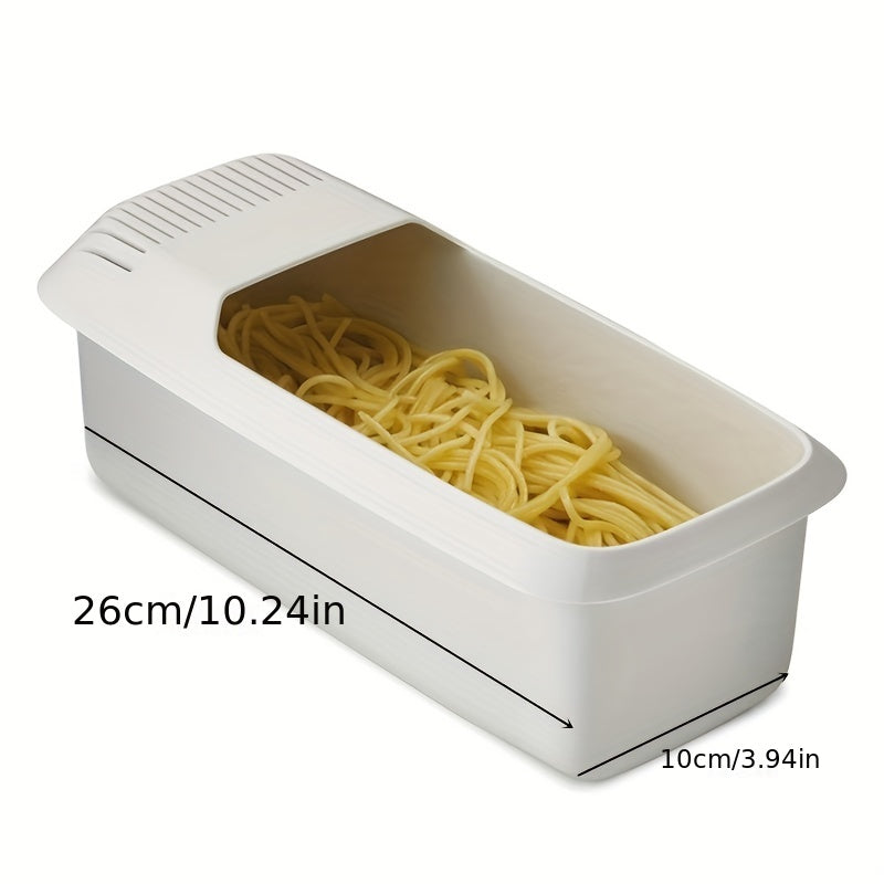 PastaPort | Spaghetti- en noedelbewaarbak – Plastic keukenbak voor het bewaren en koken van pasta