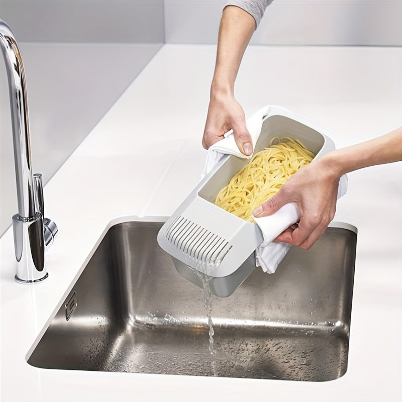 PastaPort | Spaghetti- en noedelbewaarbak – Plastic keukenbak voor het bewaren en koken van pasta