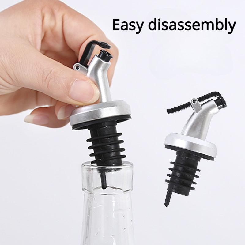 DrizzlePro | 3 stuks lekvrije olie- en azijnfles tuiten, siliconen tuitdispensers voor olijfolie, azijn, salade dressing