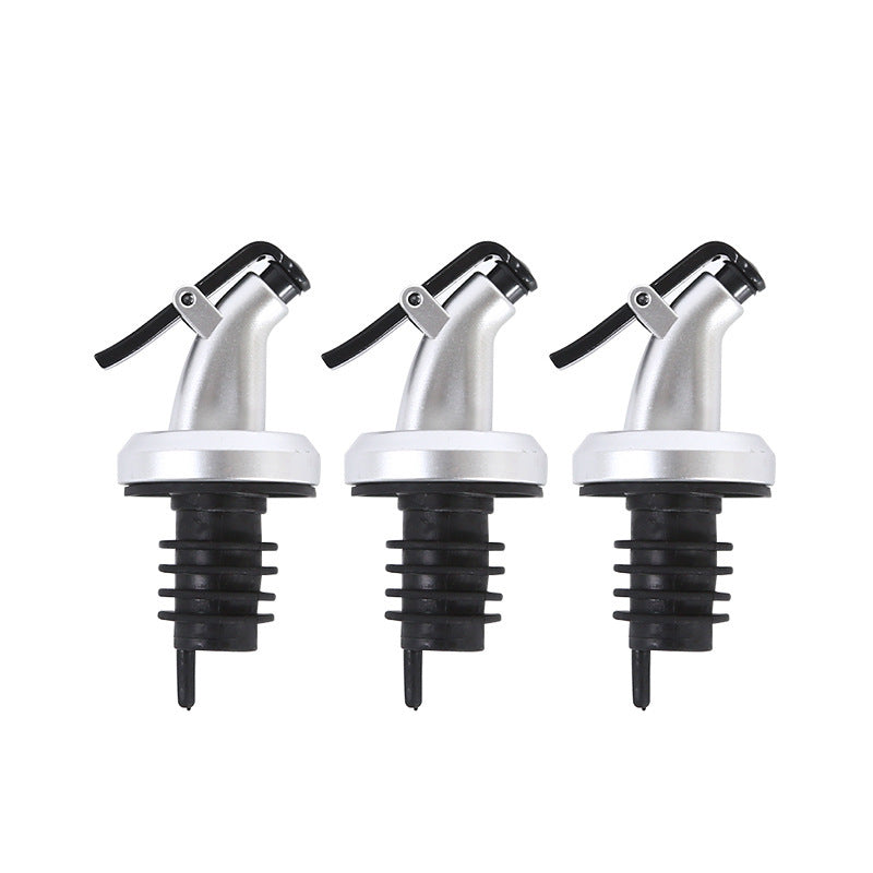 DrizzlePro | 3 stuks lekvrije olie- en azijnfles tuiten, siliconen tuitdispensers voor olijfolie, azijn, salade dressing