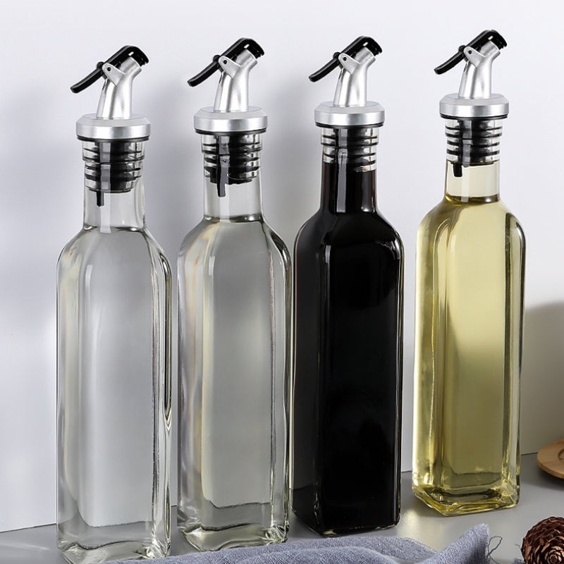 DrizzlePro | 3 stuks lekvrije olie- en azijnfles tuiten, siliconen tuitdispensers voor olijfolie, azijn, salade dressing