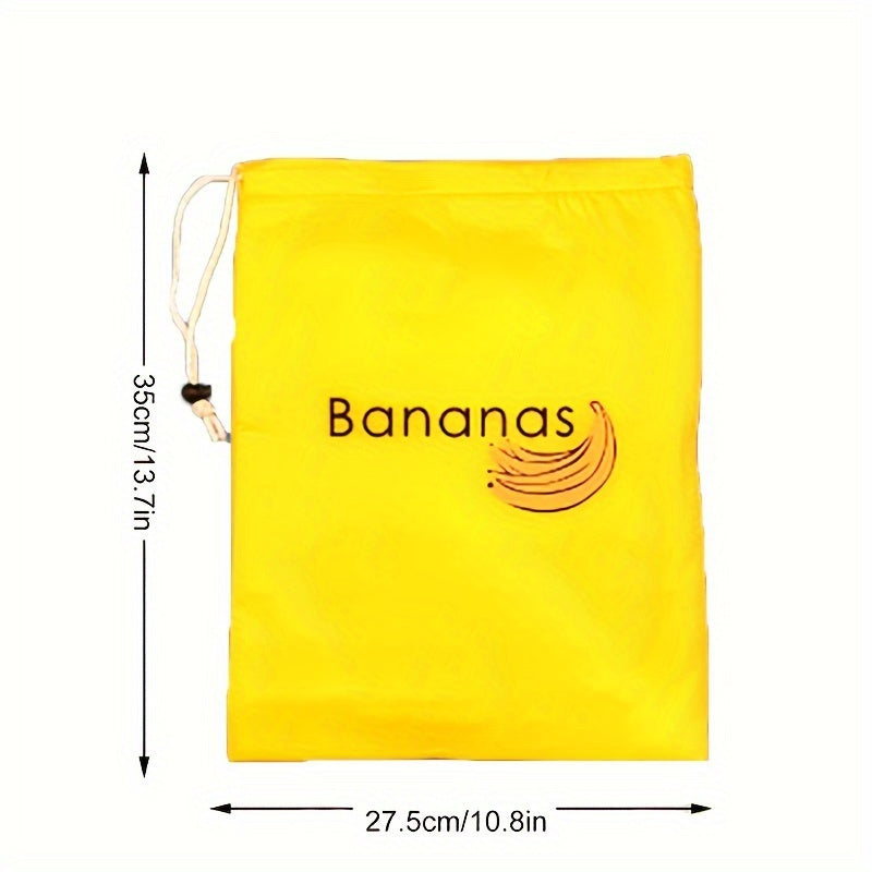 ProduceGuard | Herbruikbare Bananen Bewaarzak – Voedselveilig Nylon Groente- en Fruitzak met Aluminium Sluiting