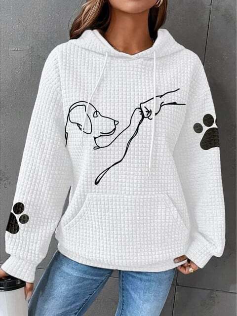 WoofWear | Hoodie met Hondenprint – Warm en Comfortabel Sweatshirt voor Hondenliefhebbers
