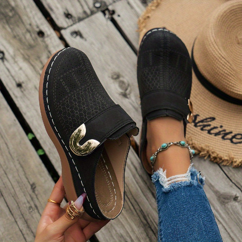 OrthoClog | Orthopedische Dames Slip-On Leren Klompen – Comfortabel Ergonomisch Voetbed