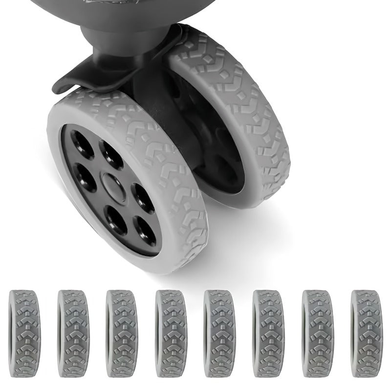 WheelGuard | Bagagewielbeschermers – 4 stuks, duurzame wielbeschermers voor reiskoffers, kras- en stootvast