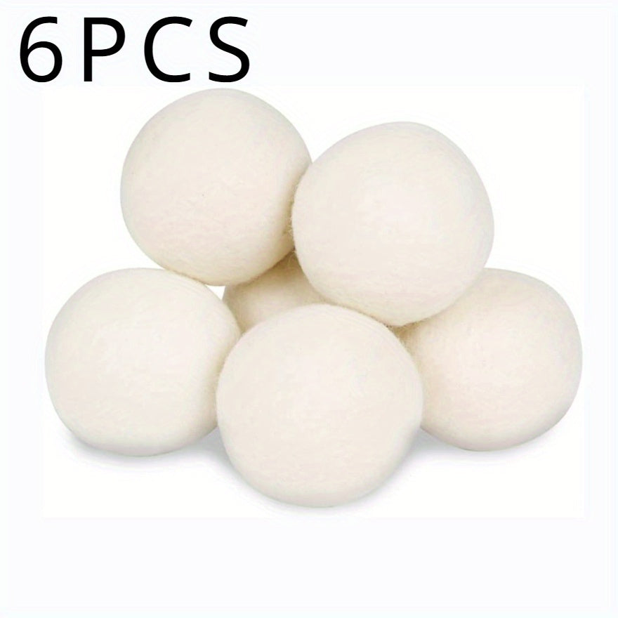 FluffOrb | Wollen Droogmolenbolletjes - Herbruikbare Wasverzachter & Anti-Kluwen Wasbolletjes voor Wasmachine