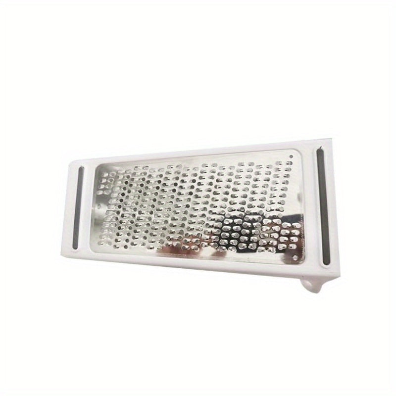 TwinGrate | Roestvrijstalen dubbelzijdige rasp met opbergruimte – multifunctionele kaas-, boter- en groenterasp