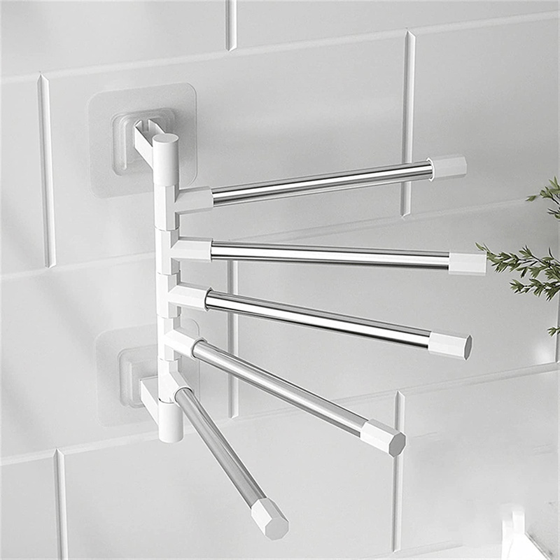 SlickRack | Wandhanddoekenrek met zuignap - badkameropbergsysteem zonder boren voor handdoeken en toiletartikelen