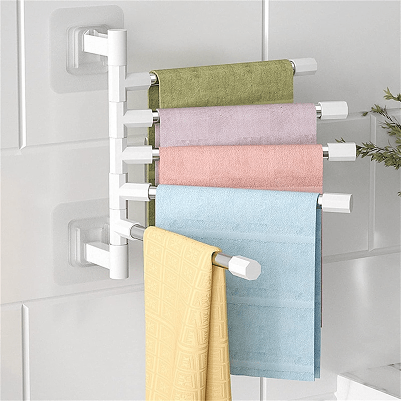 SlickRack | Wandhanddoekenrek met zuignap - badkameropbergsysteem zonder boren voor handdoeken en toiletartikelen