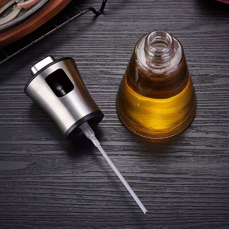 OilMist | Grote capaciteit glazen en 304 roestvrijstalen oliespuitfles – onder druk, BPA-vrij