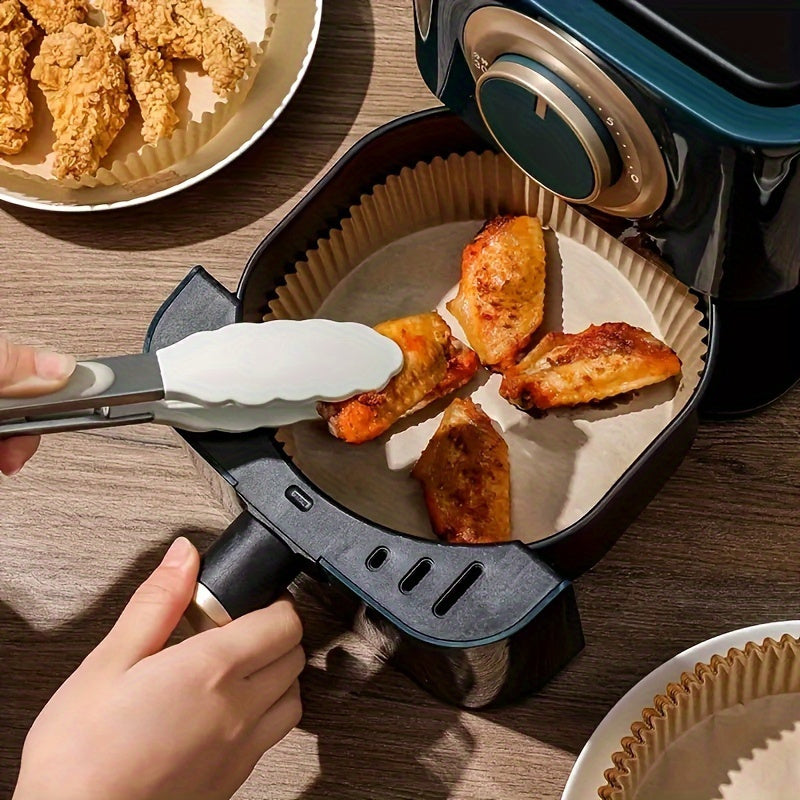 AirLiners | 100 stuks anti-aanbak Air Fryer vierkante bakvellen - multifunctionele bak- en braadsledes