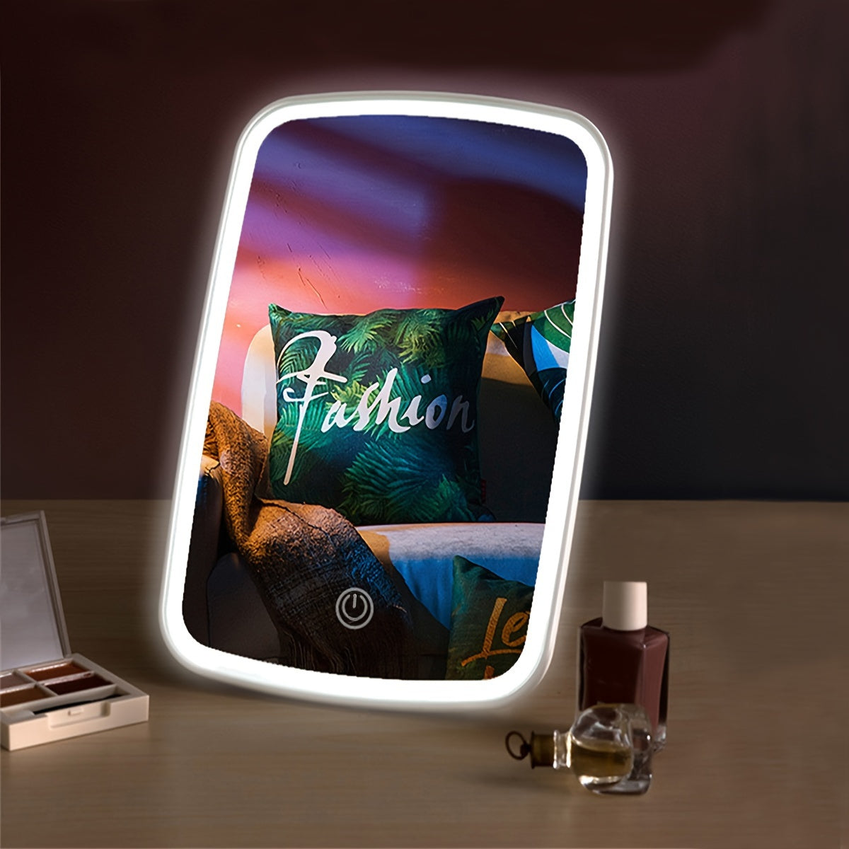 TouchLume | LED-make-upspiegel met aanraakbediening – dimbare verlichte make-upspiegel
