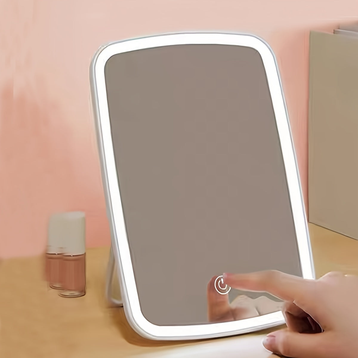 TouchLume | LED-make-upspiegel met aanraakbediening – dimbare verlichte make-upspiegel