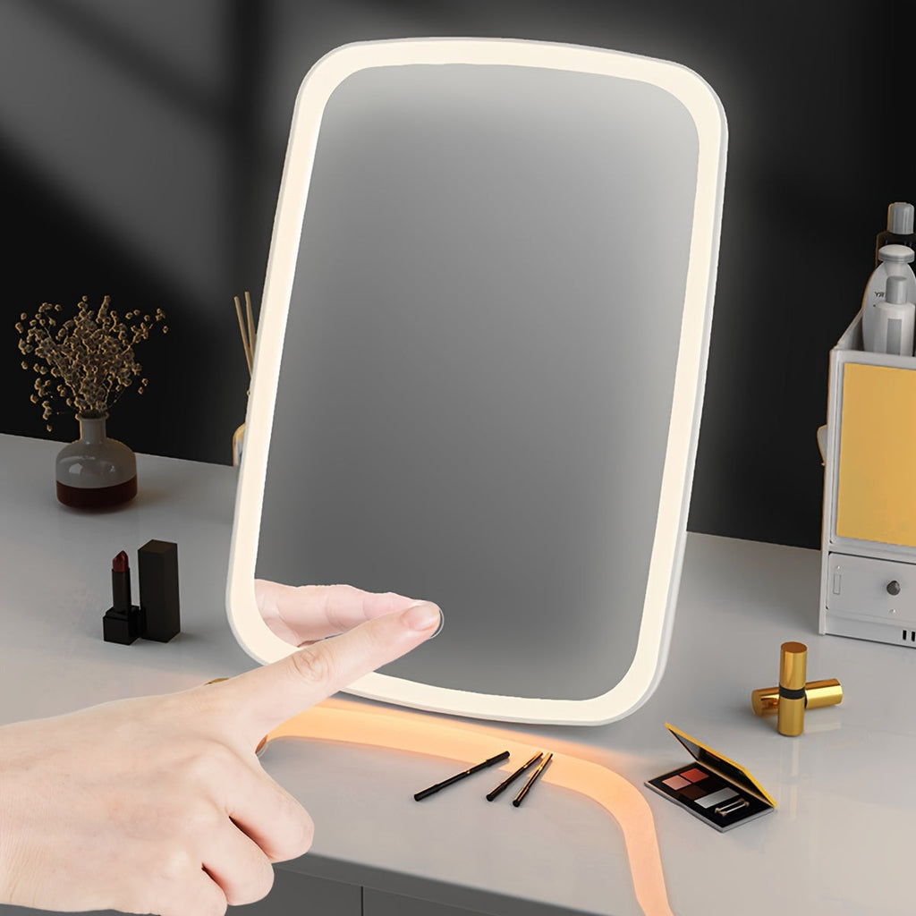 TouchLume | LED-make-upspiegel met aanraakbediening – dimbare verlichte make-upspiegel