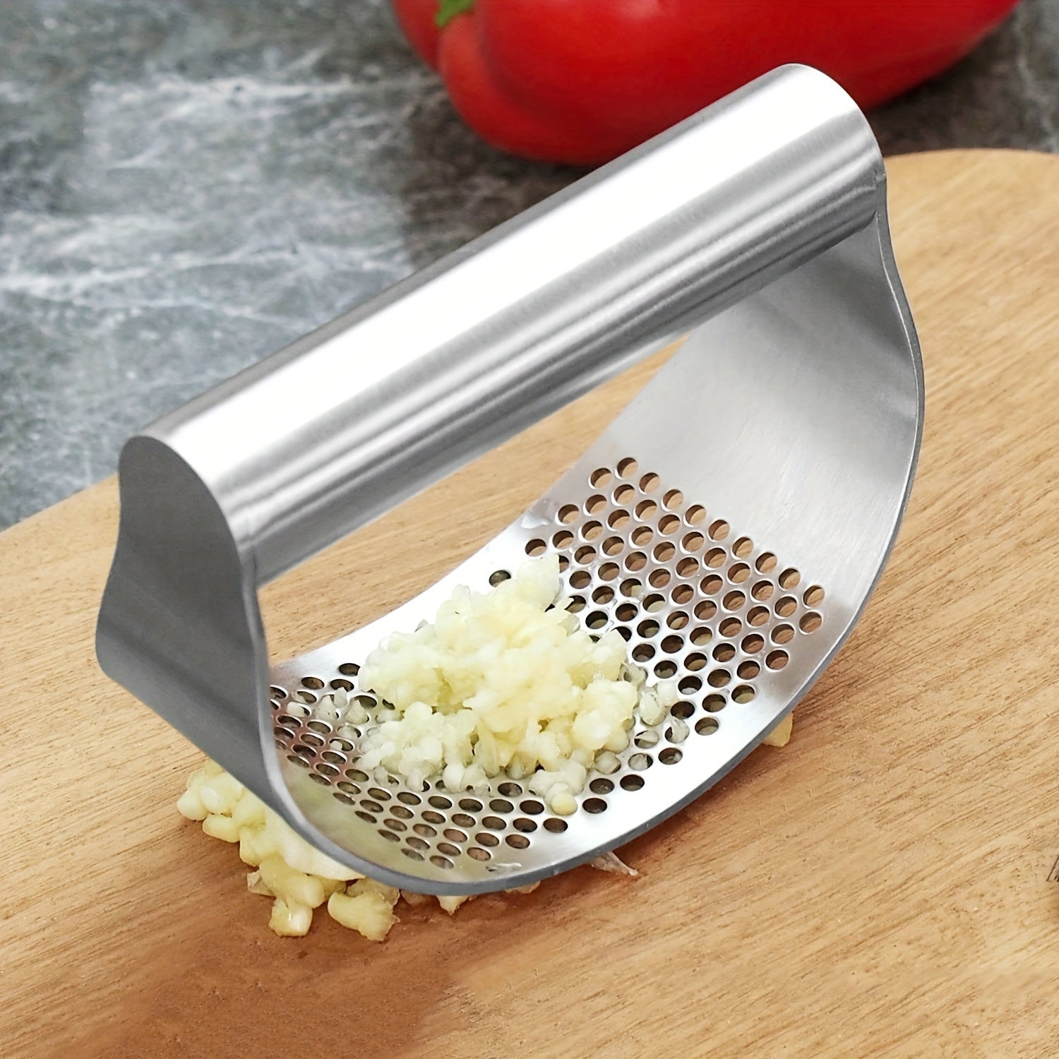 GarliPro | Premium Stainless Garlic Crusher – Durable, Easy-Clean Kitchen Press for Fresh Garlic