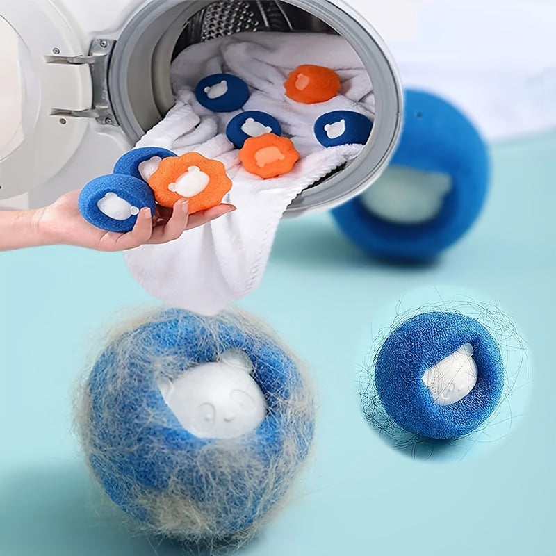 FluffBalls | Wasmachine Schoonmaakballen - 3/5 stuks, haar- en vlekverwijdering, herbruikbare wasballen voor kleverig vuil