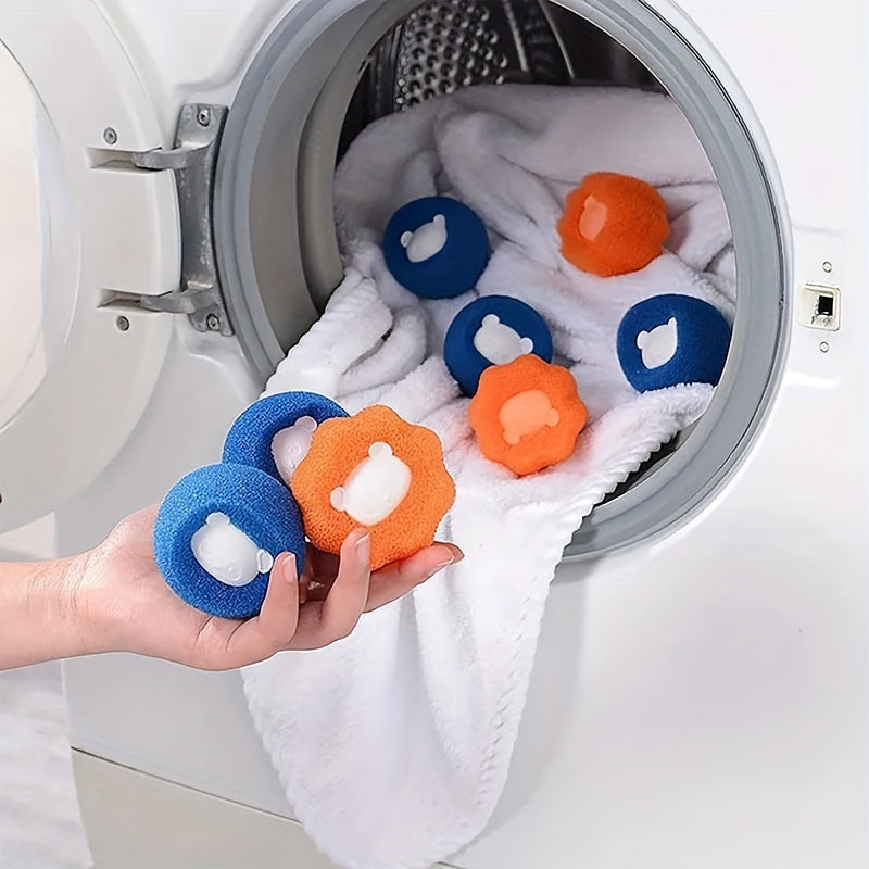 FluffBalls | Wasmachine Schoonmaakballen - 3/5 stuks, haar- en vlekverwijdering, herbruikbare wasballen voor kleverig vuil