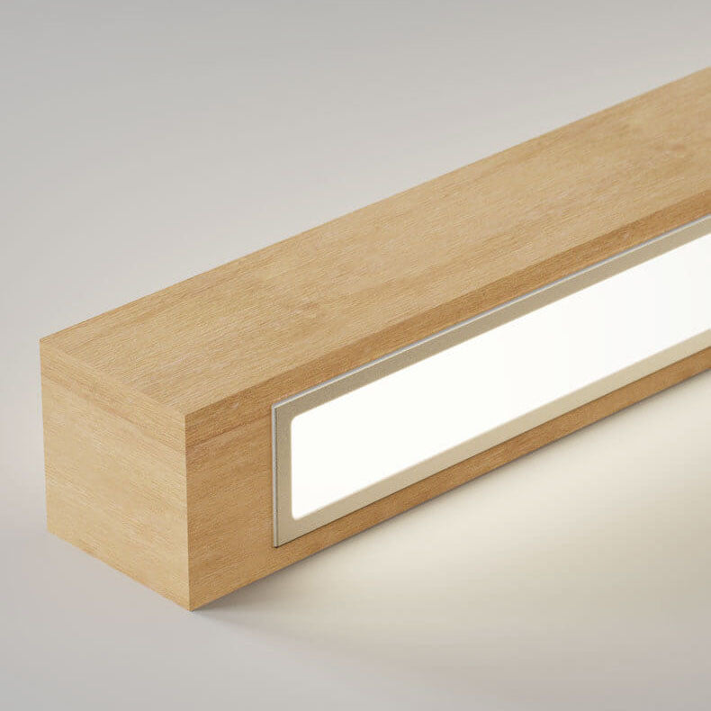 StripGlow | Minimalistische houten LED-wandlamp - Japans geïnspireerd, slank ontwerp