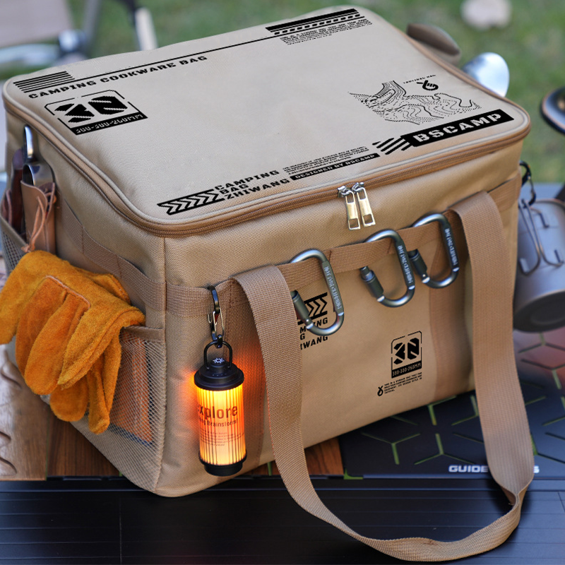 CampTote | 30L Campingtas – Waterdicht, Duurzaam Keukengerei Organizer, Reistas, Voor Outdoor