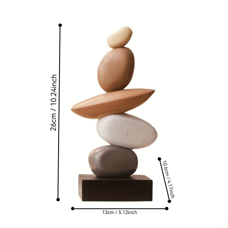 StoneStack | Stapelornament van harssteen - Vintage Decoratief Handwerk