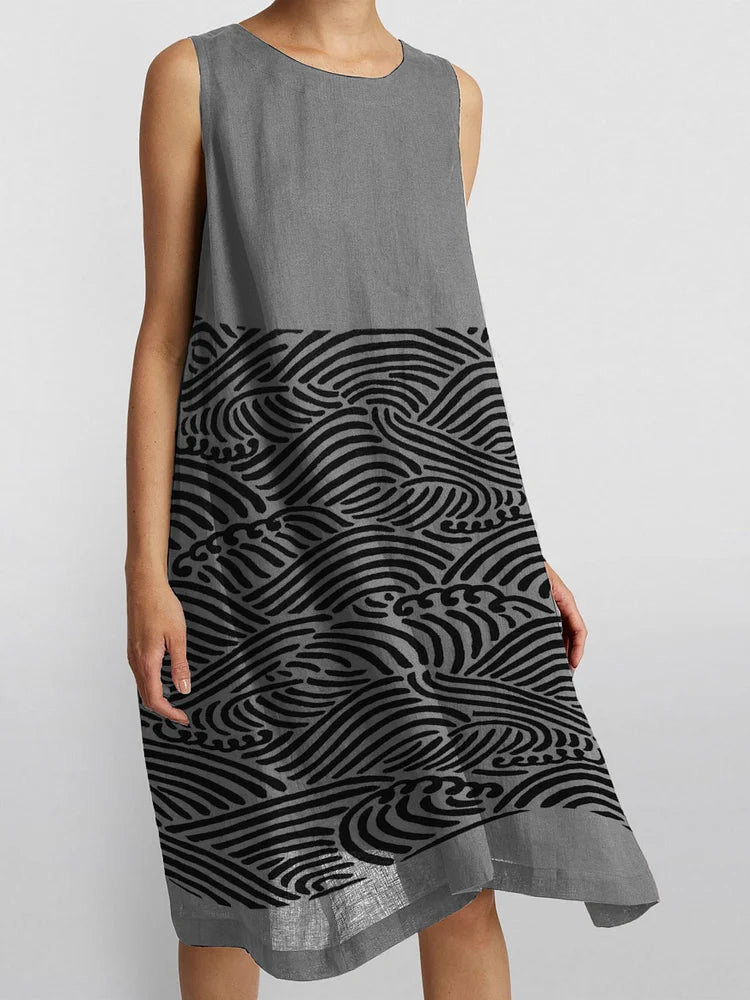 Thalina | Casual-elegante damesjurk – Tijdloze, chique midi-jurk voor elke dag