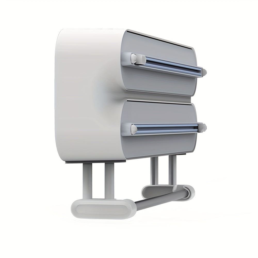 WrapEase | Wandgemonteerde plasticfolie- en aluminiumfoliesnijder met dispenser