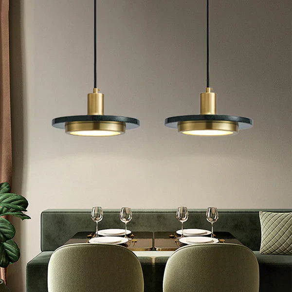 Marbelle | Moderne Marmeren Hanglamp - Elegante LED Plafondlamp voor Hedendaagse Interieurs