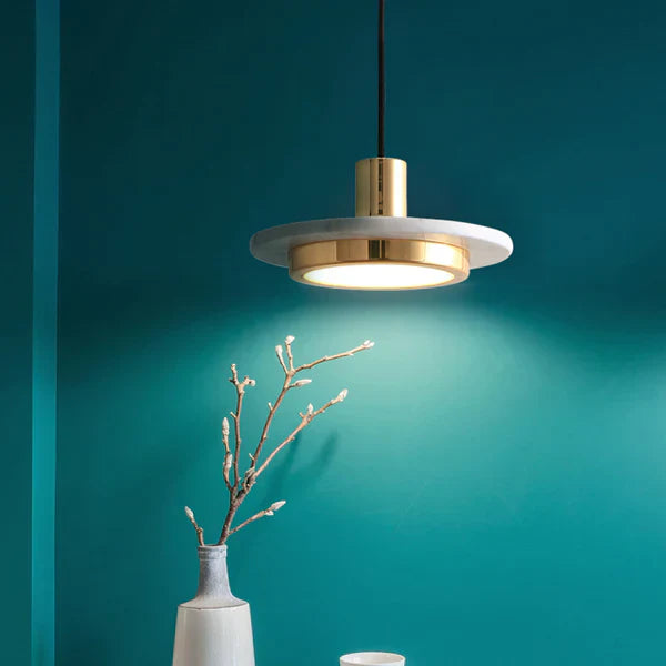 Marbelle | Moderne Marmeren Hanglamp - Elegante LED Plafondlamp voor Hedendaagse Interieurs