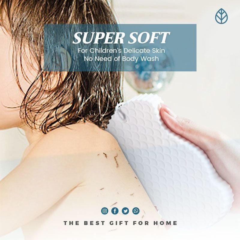BathLush | Superzachte exfoliërende badspons – Zacht, pijnloos, diep reinigend voor alle huidtypes