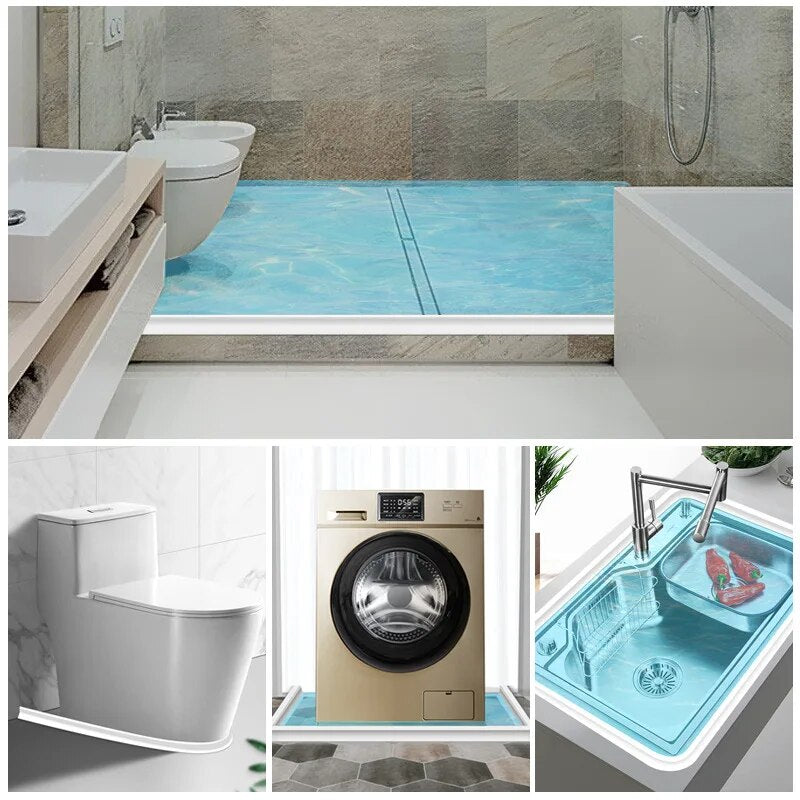 WaterBlock | Siliconen doucheafsluiting voor waterdichte bescherming - Eenvoudige installatie & duurzaam voor badkamers