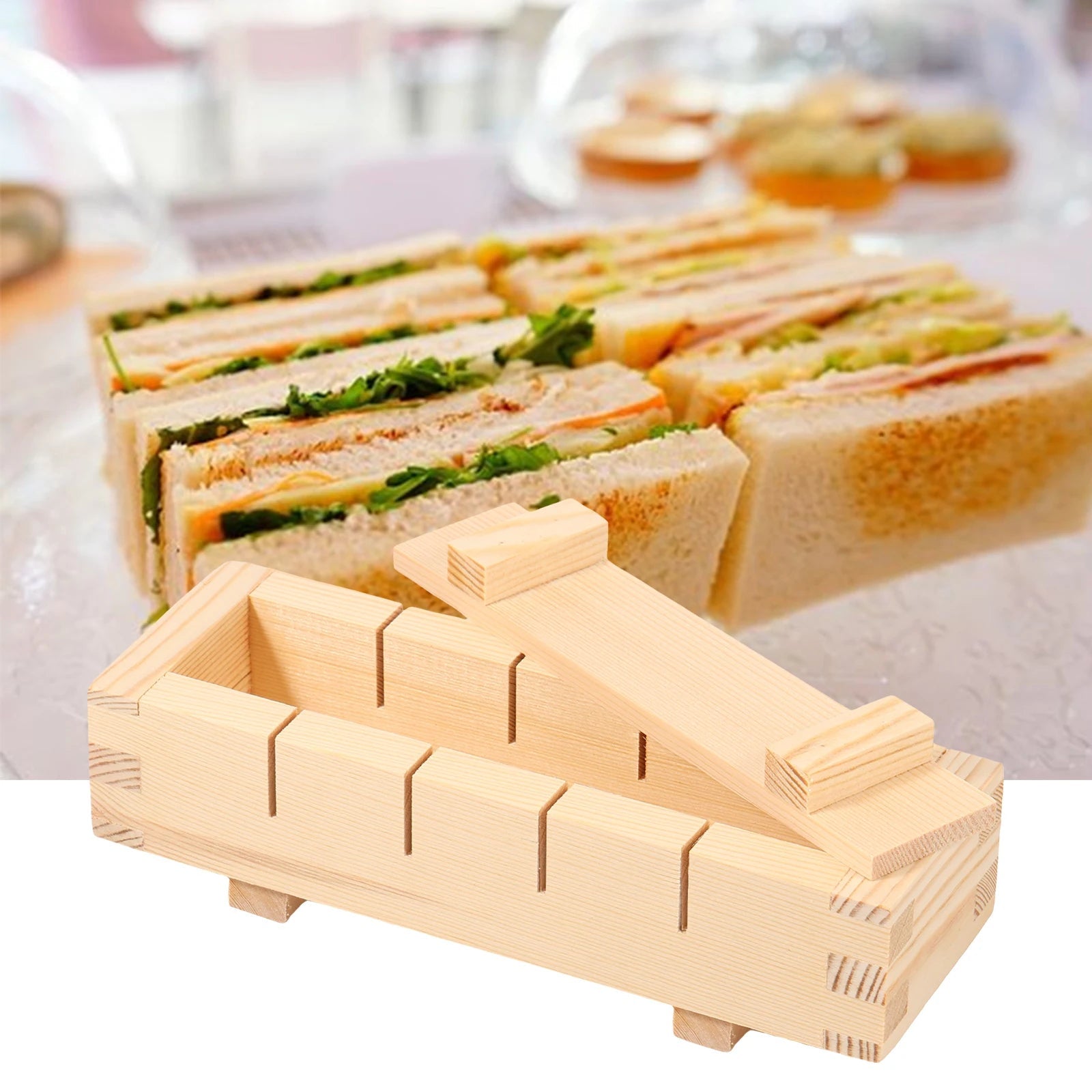 SushiForm | Handgemaakte Houten Sushi Persvorm – Traditionele Oshizushi Maker