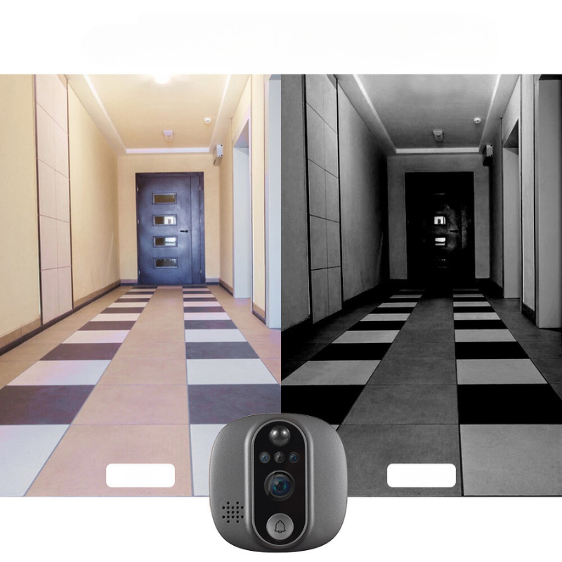 VizioBell | WiFi Deurbel Camera met 120° Hoek, Nachtzicht & Twee-Weg Audio - Slimme Veiligheid voor Thuis