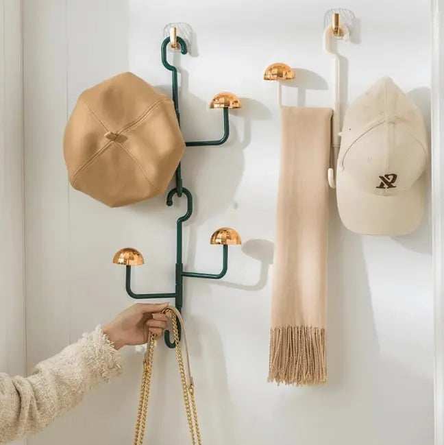 SwivelStash | 360° drehbarer Aufhängehaken - 3 schwenkbare Arme für Schrank, Tür und Wandaufbewahrung
