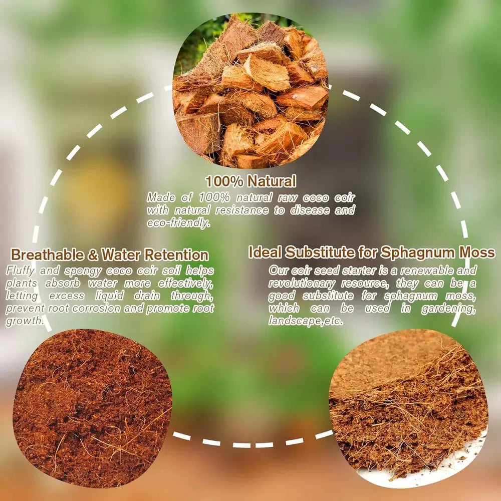 CocoBloom | Premium organische kokosnoot aarde stenen - vochtvasthoudend plant groeimedium