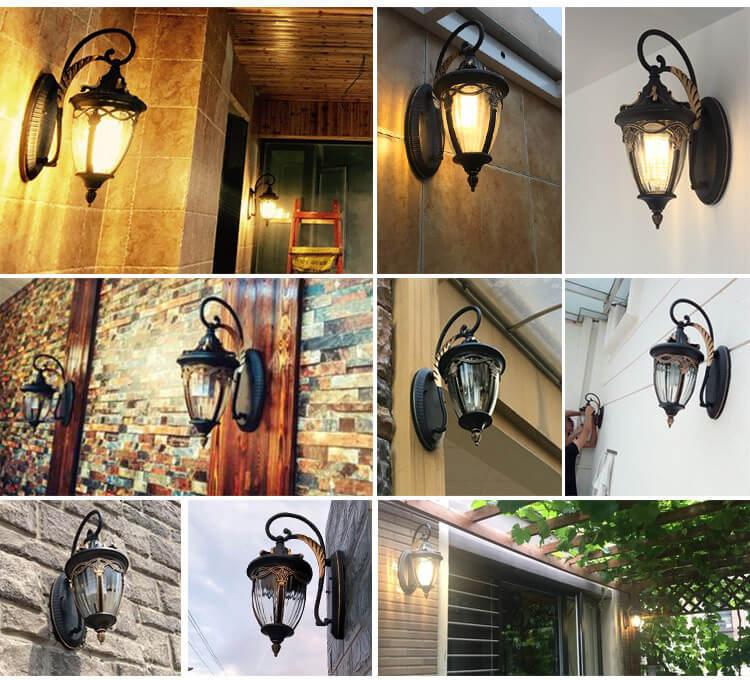 Bellezza | Waterdichte buitenmuurlamp in Europese stijl - Europees Esdoorn met LED-lamp