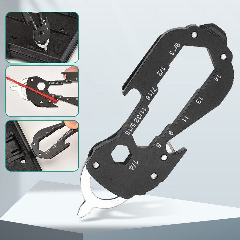 Handy8 | 8-in-1 Sleutelhanger Tool – Multifunctionele Mini Reparatie Tool, Compact & Draagbaar