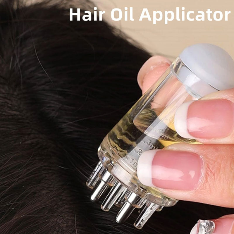 SilkRoot | Haarolie-applicator – Nauwkeurige dispenser voor hoofdhuidolie, haargroei en -behandeling