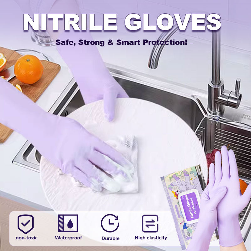 GripSafe | Sterke, wegwerpbare, latexvrije en chemisch bestendige nitrilhandschoenen