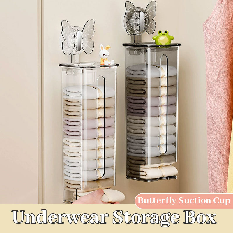 BreezyBox | Compacte ondergoedorganizer met vlinderzuignap – ruimtebesparend