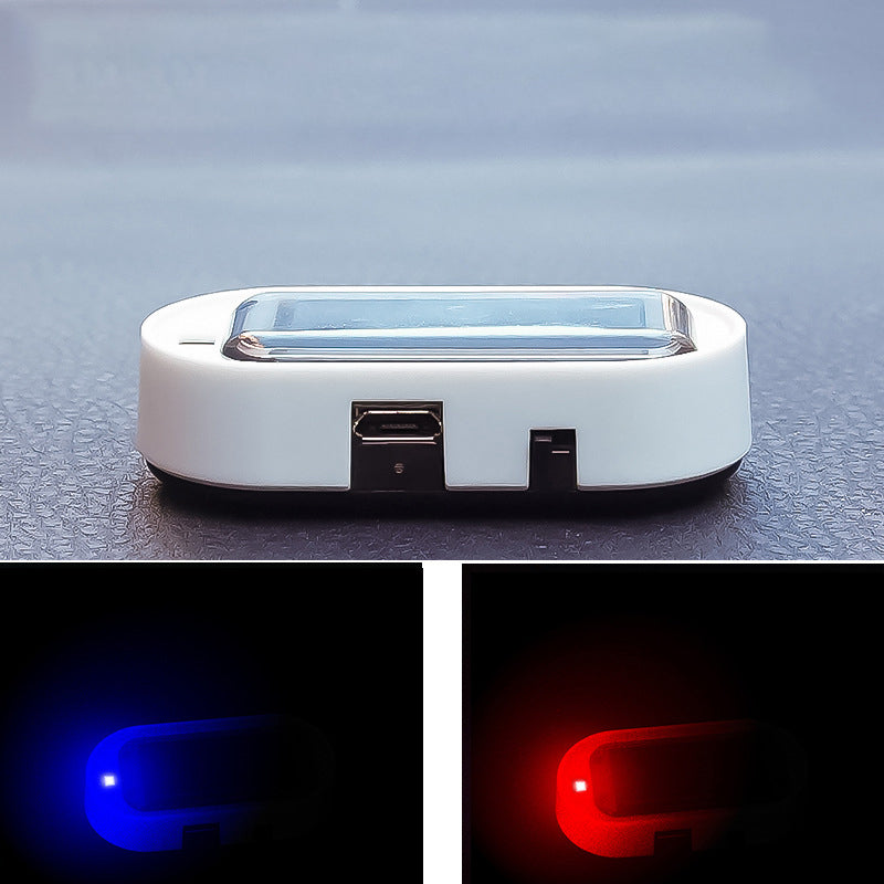 GuardBlink | Zonne-energie Auto Alarm Waarschuwingslamp – Anti-diefstal LED Beveiligingsknipperlicht