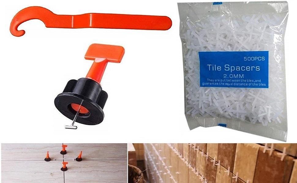 TileGrip | 50-Set Herbruikbaar Tegel Waterpas Systeem (PP & 430 Roestvrij Staal) - DIY Tegel Spacer Kit