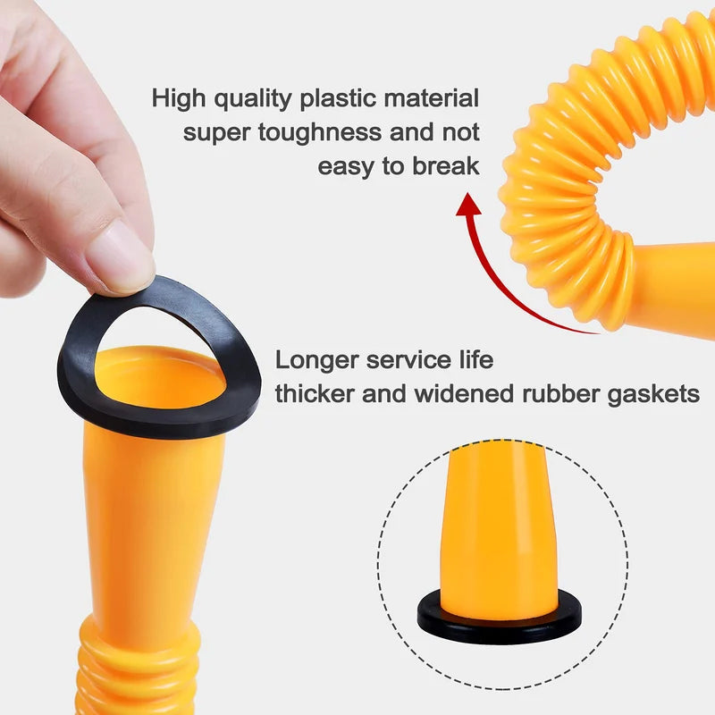 Nozzix | Geüpgradede Brandstofkan Tuit – Flexibele HDPE Tuit, Universele Vervanging