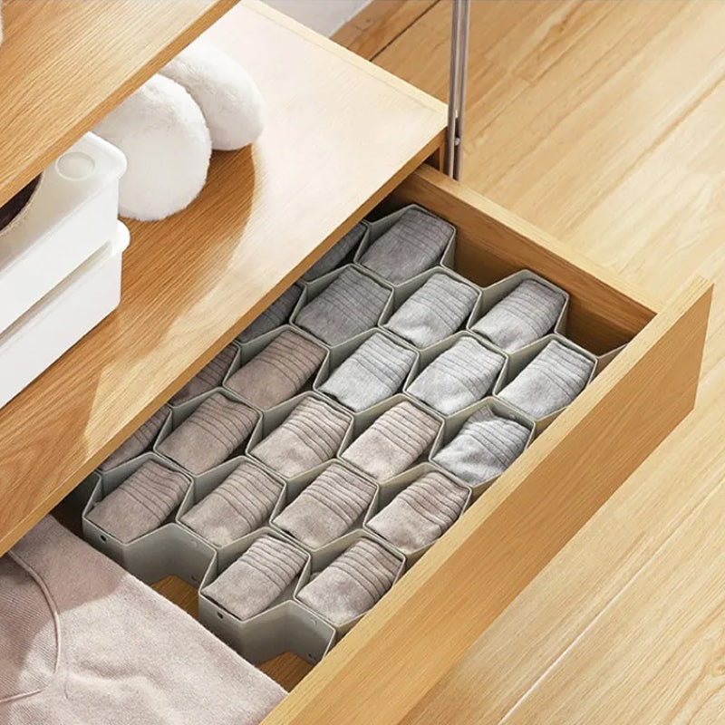 HoneySlot | Honingraatlade-organizer – Verstelbare opbergverdeler, organisatie voor keuken, kantoor en kast