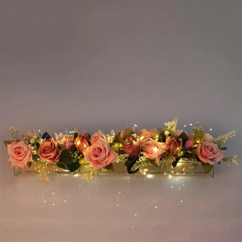 Florix | Acryl bloemenvaas – helder modern ontwerp, duurzaam, 12–18 gaten, elegante woondecoratie