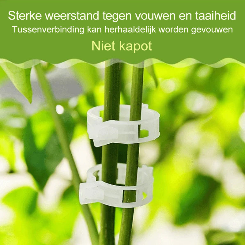 BotaniClips | Plantenklemmen voor stengels, wijnstokken en bloemen - Herbruikbare tuinklemmen