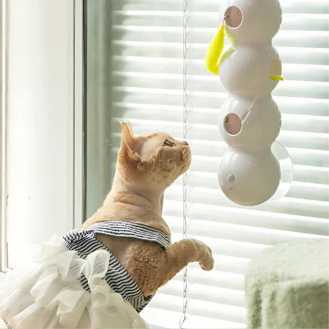 WriggleFun | Interactief kattenspeeltje – Wormbeweging-teaser voor katten, automatisch beweegbaar speeltje