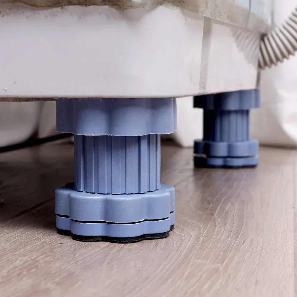 CalmPads | Verstelbare anti-vibratie wasmachinepads, 4 stuks, geluids- en bewegingsreductie,