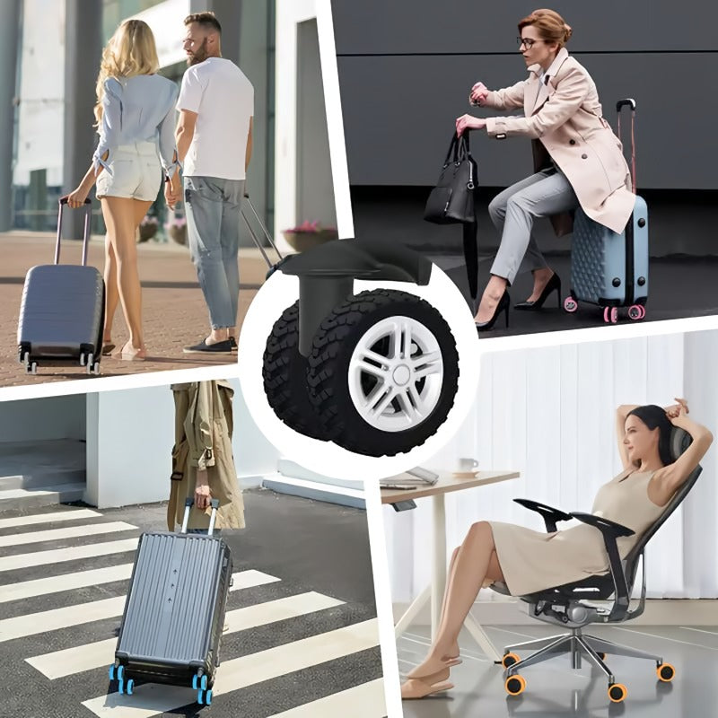 WheelGuard | Bagagewielbeschermers – 4 stuks, duurzame wielbeschermers voor reiskoffers, kras- en stootvast