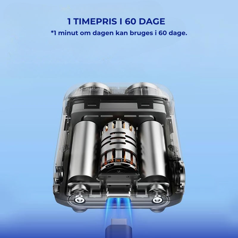 TwinTrim | Draagbaar dubbelrings elektrisch scheerapparaat - USB-oplaadbare Reisbaard & Gezichtshaartrimmer