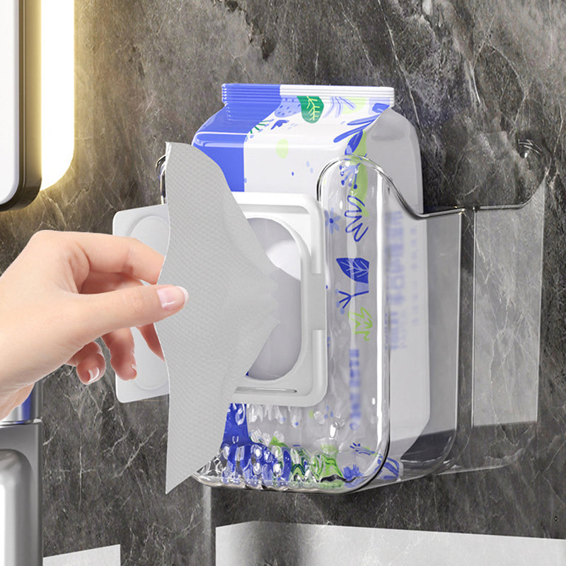 WipeNook | Boorvrije wandhouder voor tissues en doekjes - eenvoudige installatie, ruimtebesparend ontwerp